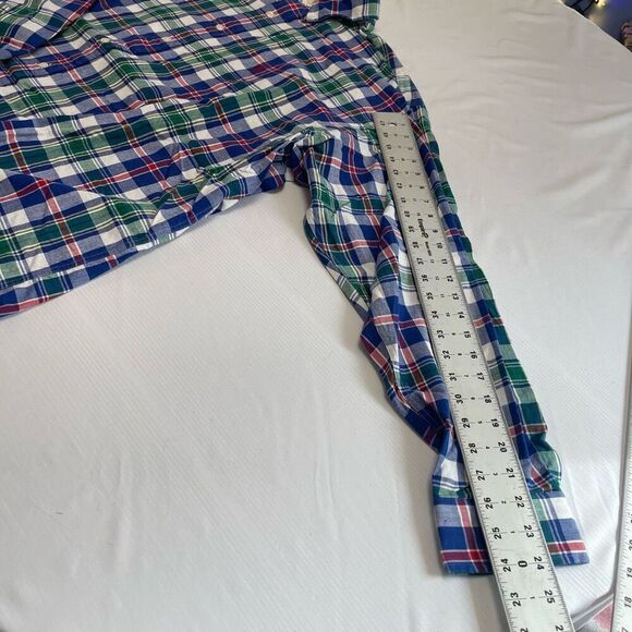 NWT Ralph Lauren Blaire VTG NOS 80s Plaid Button Down Shirt Size XXL New - Picture 5 of 8